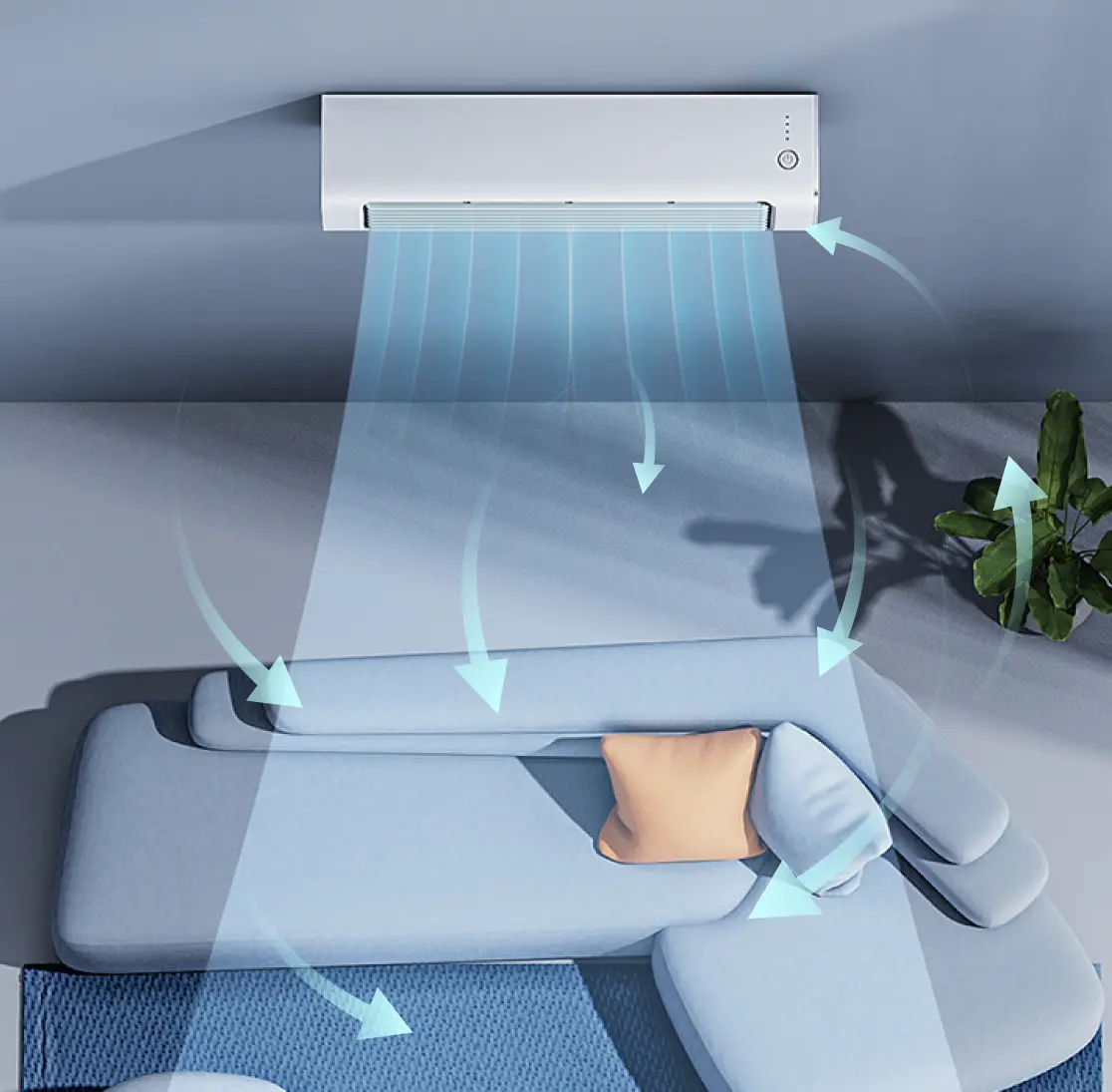 Qinux BreezaMax Kühlung über dem Bett