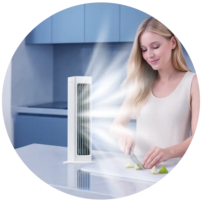 Qinux BreezaMax tragbarer Kühler für Zuhause